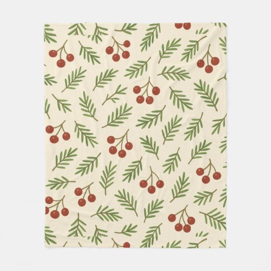 Sweet Cherry Natural Harmony Fleece Deken (Voorkant)