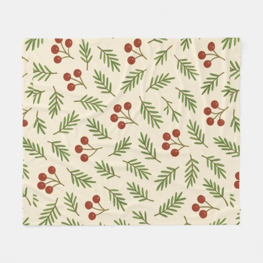 Sweet Cherry Natural Harmony Fleece Deken (Voorkant (Horizontaal))