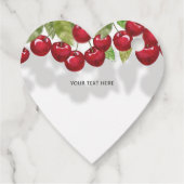 Sweet Cherry Oh Pie Baby shower Bedankjes Labels (Achterkant)