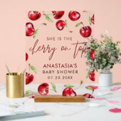 Sweet Cherry op Top Baby shower Acryl Bord (Huwelijk)