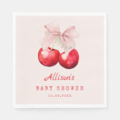 Sweet Cherry op top Baby shower Girl Servet (Voorkant)