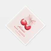 Sweet Cherry op top Baby shower Girl Servet (Hoek)