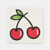 Sweet Cherry Paper Table Napkins Servet (Voorkant)