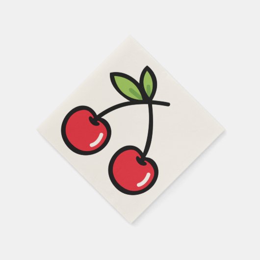 Sweet Cherry Paper Table Napkins Servet (Hoek)