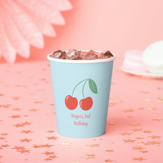 Sweet Cherry Party thema Papieren Bekers (Insitu)