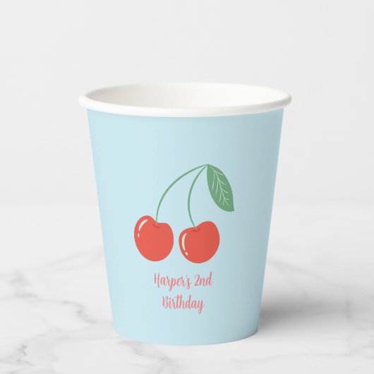 Sweet Cherry Party thema Papieren Bekers (Voorkant)