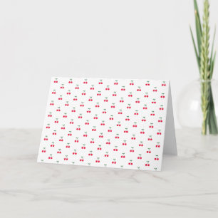 Sweet Cherry Pattern Blank Wenskaart Kaart