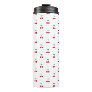 Sweet Cherry Pattern Tumbler Thermosbeker