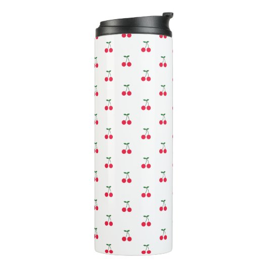 Sweet Cherry Pattern Tumbler Thermosbeker (Gedraaid links)