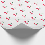 Sweet Cherry Pattern Wrapping Paper Cadeaupapier (Hoek)