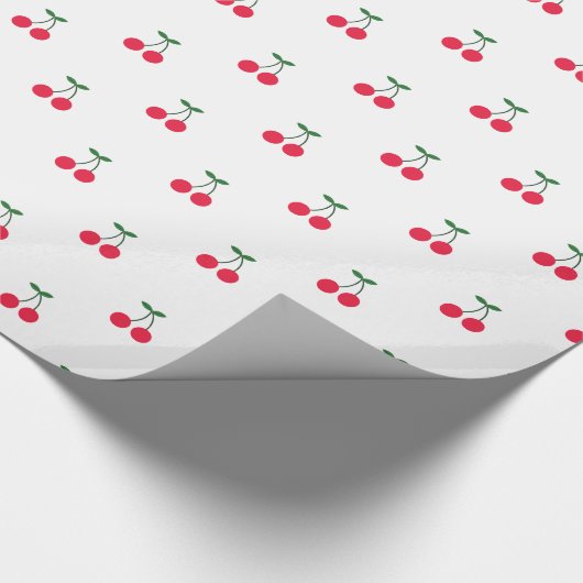 Sweet Cherry Pattern Wrapping Paper Cadeaupapier (Hoek)