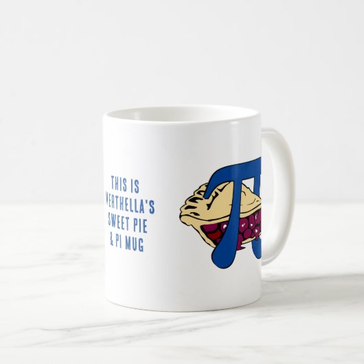 SWEET CHERRY PIE EN PI Day Koffiemok (Voorkant rechts)