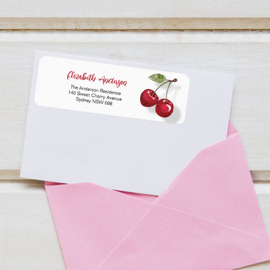 Sweet Cherry Return Label