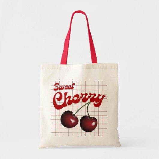 Sweet Cherry Schattige Fruit Budget Canvas tas (Voorkant)