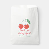 Sweet Cherry Verjaardagsfeestje Favor Bag Bedankzakje (Voorkant)