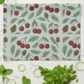 🌿 Sweet Cherry Woodland Holiday Collection Theedoek (Gevouwen)