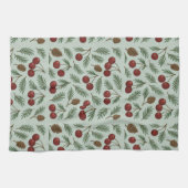 🌿 Sweet Cherry Woodland Holiday Collection Theedoek (Horizontaal)