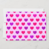 Sweet chick houdt van bericht, uitnodiging (Achterkant)