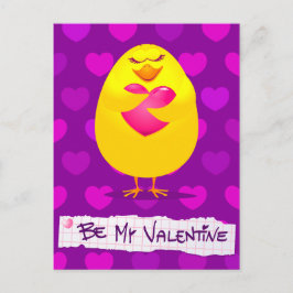 Sweet chick in liefde, briefkaart