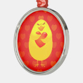 Sweet chick, siervisje metalen ornament (Links)