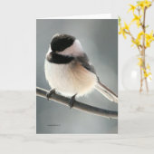 Sweet Chickadee Kaart (Gele Bloem)
