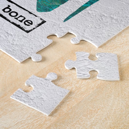 Sweet Chicken Bone Jigzaag Puzzle - Modern Abstrac Legpuzzel (Zijkant)