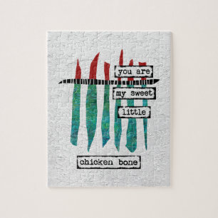 Sweet Chicken Bone Jigzaag Puzzle - Modern Abstrac Legpuzzel