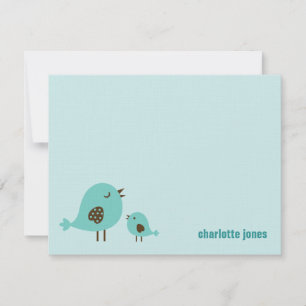 Sweet Chicks Bedankt Kaarten - Blauw