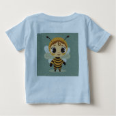 Sweet Child Baby T-Shirt | Cute Bee Character Todd (Achterkant)