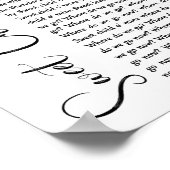 Sweet Child O' Mine White Script Song Lyric Print (Hoek)