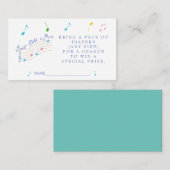 Sweet Child of Mine Muzikale Luier Raffle Informatiekaartje (Voorkant / Achterkant)