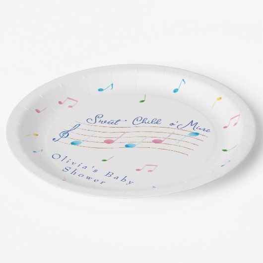 Sweet Child of Mine Muzikale Papier Borden Papieren Bordje (Gekanteld)