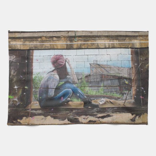 Sweet Childhood Memories Graffiti Theedoek (Horizontaal)