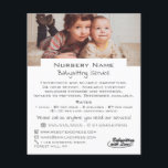 Sweet Children Babysitter, Dagverzorger, Nursery A Flyer<br><div class="desc">Sweet Children, Babysitter, Daycare, Nursery Adverteren Flyer door de Visitekaartje winkel.</div>