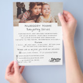 Sweet Children Babysitter, Dagverzorger, Nursery A Flyer (Hand)