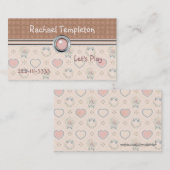 Sweet Children's Calling Card Contactkaartje (Voorkant / Achterkant)