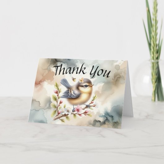 Sweet Chirps Baby Bird bedankkaart (Voorkant)