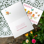 Sweet Chirpy Birds & Butterflies Verjaardag Kaart