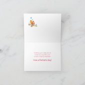 Sweet Chirpy Birds & Butterflies Verjaardag Kaart (Binnen)