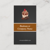 Sweet Chocolade Cupcake bakkerij Visitekaartje (Achterkant)