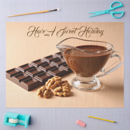 Sweet Chocolate And Chocolate Paste Bowl Custom Tissuepapier (Craft)