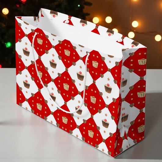 Sweet Chocolate-behandelingen Moderne kerstWaterve Groot Cadeauzakje