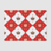 Sweet Chocolate-behandelingen Moderne kerstWaterve Tissuepapier (Voorkant)