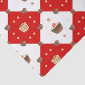 Sweet Chocolate-behandelingen Moderne kerstWaterve Tissuepapier (Detail)