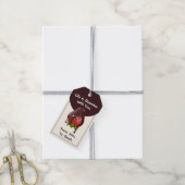 Sweet Chocolate Dip Strawberry Anniversary Cream Cadeaulabel (Met Touw)