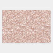 Sweet Chocolate Hearts Cream Brown Pink Glitter Inpakpapier Vel (Voorkant 3)