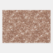 Sweet Chocolate Hearts Cream Brown Pink Glitter Inpakpapier Vel (Voorkant 2)