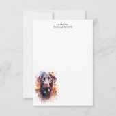 Sweet Chocolate Labrador Retriever Dank u Notitiekaartje (Voorkant)