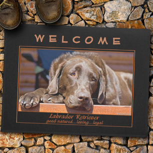 Sweet Chocolate Labrador Retriever Fotosjabloon Deurmat