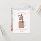 Sweet Chocolate Milkshake Classroom Valentijn Kaart (Voorkant / Achterkant in situ)